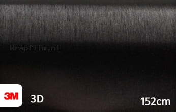 3M 1080 BR212 Brushed Black Metallic wrap film