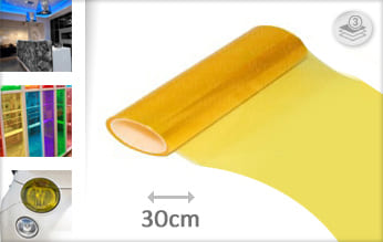 Geel lampen wrap film