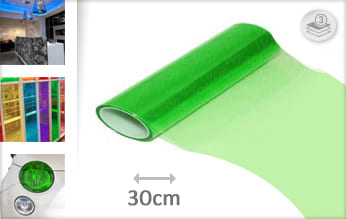 Groen lampen wrap film