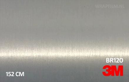 3M 2080 BR120 Brushed Aluminium wrap film