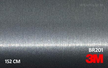 3M 2080 BR201 Brushed Steel wrap film
