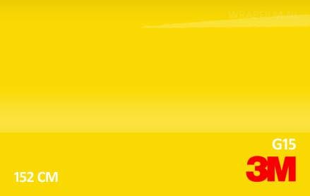 3M 2080 G15 Gloss Bright Yellow wrap film