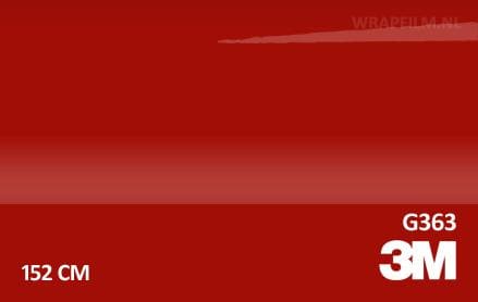 3M 2080 G363 Gloss Dragon Fire Red wrap film