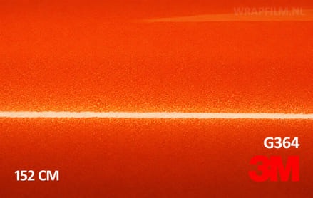 3M 2080 G364 Gloss Fiery Orange wrap film