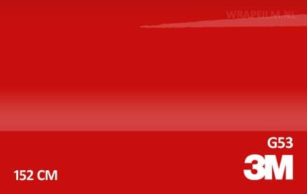 3M 2080 G53 Gloss Flame Red wrap film