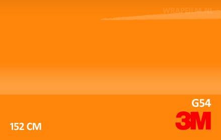 3M 2080 G54 Gloss Bright Orange wrap film