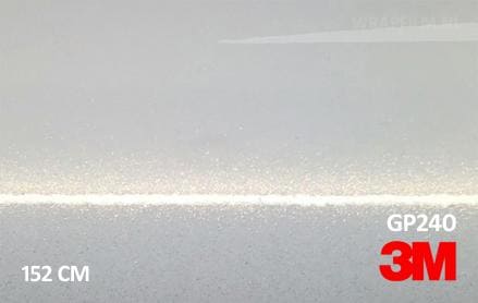 3M 2080 GP240 Gloss White Gold Sparkle wrap film