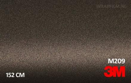 3M 2080 M209 Matte Brown Metallic wrap film