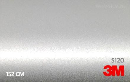 3M 2080 S120 Satin White Aluminium wrap film