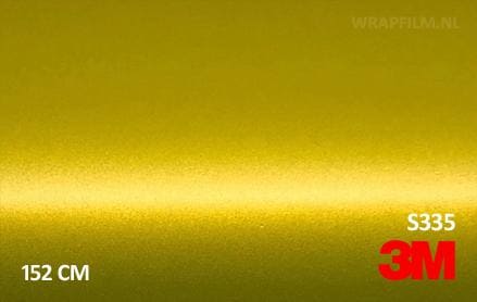 3M 2080 S335 Satin Bitter Yellow wrap film