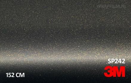 3M 2080 SP242 Satin Gold Dust Black wrap film