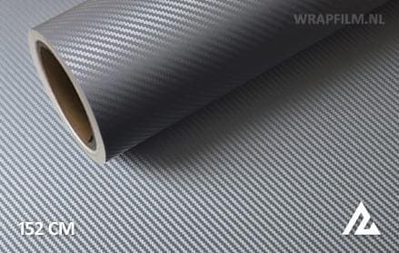 3D carbon grijs wrap film