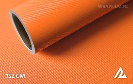 3D carbon oranje wrap film