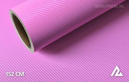 3D carbon roze wrap film