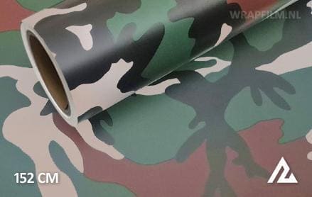 Camouflage groen zwart wrap film