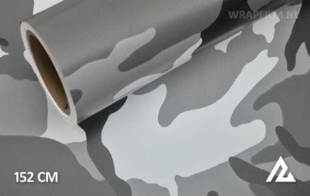 Camouflage zwart wit wrap film