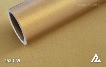 Geborsteld aluminium goud wrap film