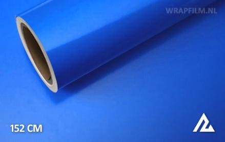 Glans blauw wrap film