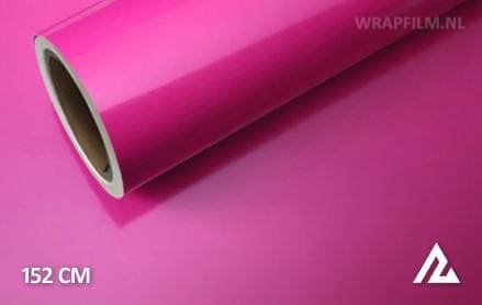 Glans fuchsia wrap film