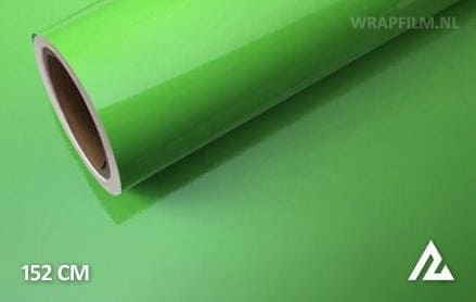 Glans groen wrap film