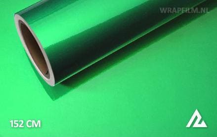 Glans metallic groen wrap film