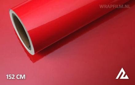 Glans rood wrap film