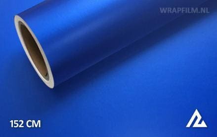 Mat chroom blauw wrap film