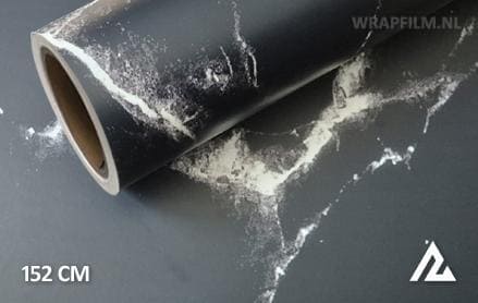 Mat marmer zwart wrap film