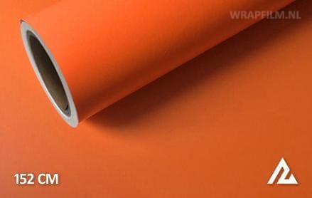 Mat oranje wrap film