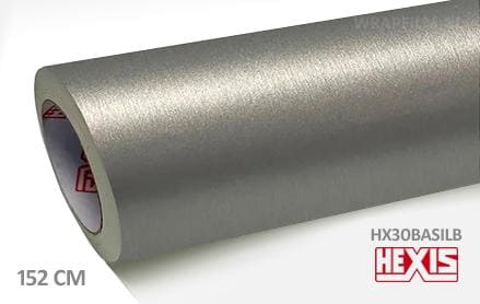 Hexis HX30BASILB Brushed Aluminium Silver wrap film