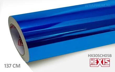 Hexis HX30SCH05B Super Chrome Blue Gloss wrap film