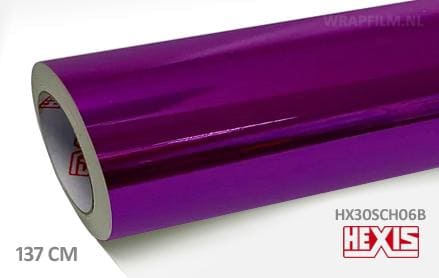 Hexis HX30SCH06B Super Chrome Purple Gloss wrap film