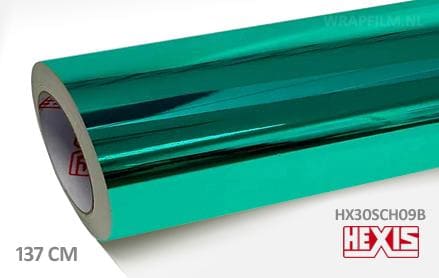 Hexis HX30SCH09B Super Chrome Turquoise Gloss wrap film