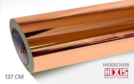 Hexis HX30SCH12B Super Chrome Rose Gold Gloss wrap film