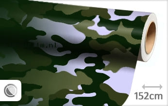 Camouflage groen wrap film