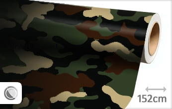 Camouflage leger wrap film