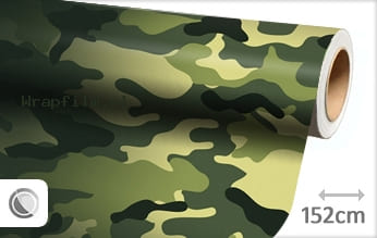 Camouflage oerwoud wrap film