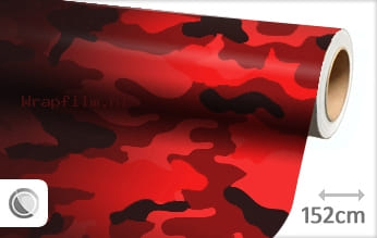 Camouflage rood wrap film