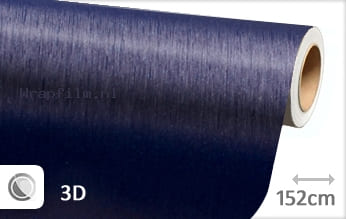 Geborsteld aluminium blauw wrap film