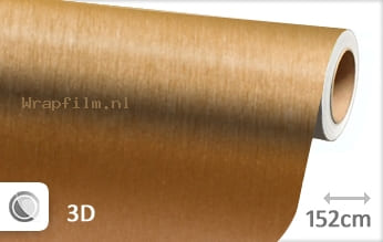 Geborsteld aluminium goud wrap film