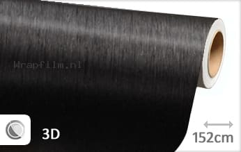 Geborsteld aluminium zwart wrap film