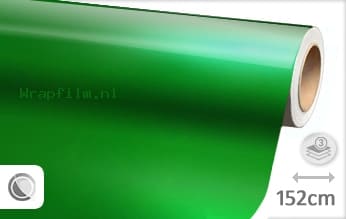 Glans metallic groen wrap film