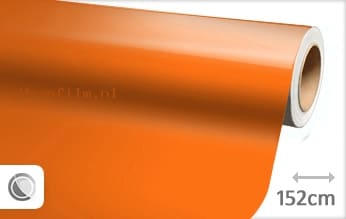 Glans oranje wrap film