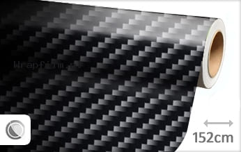 Zwart 2D carbon wrap film