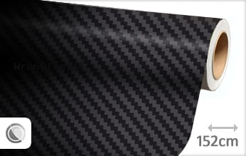 Zwart 3D carbon wrap film